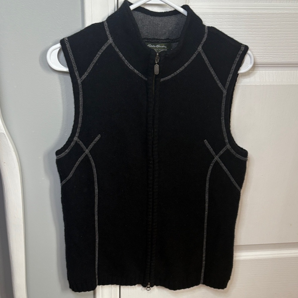 Eddie Bauer Charcoal Wool Blend Garment